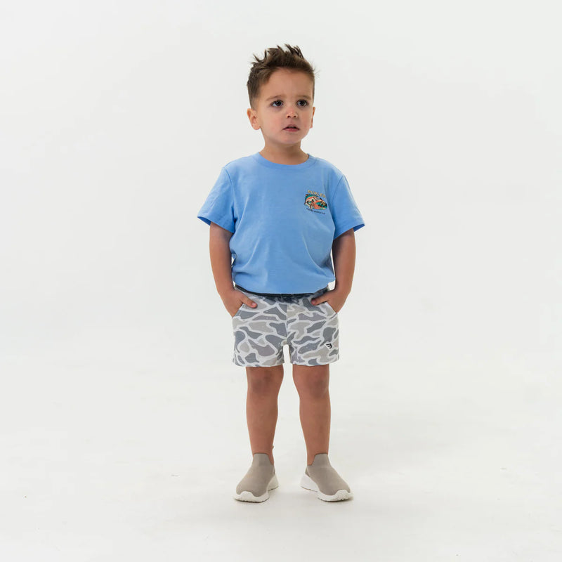 Youth Athletic Short White Camo
