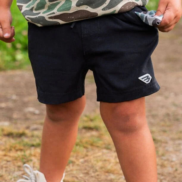 Youth Athletic Short Heather Black