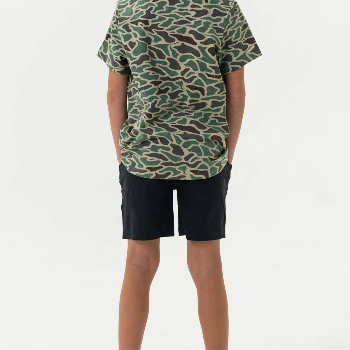Youth Athletic Short Heather Black