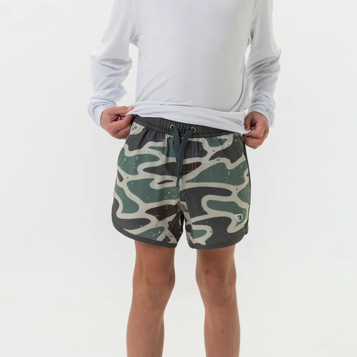 Youth Swim Trunk - Jumbo Retro Duck Camo