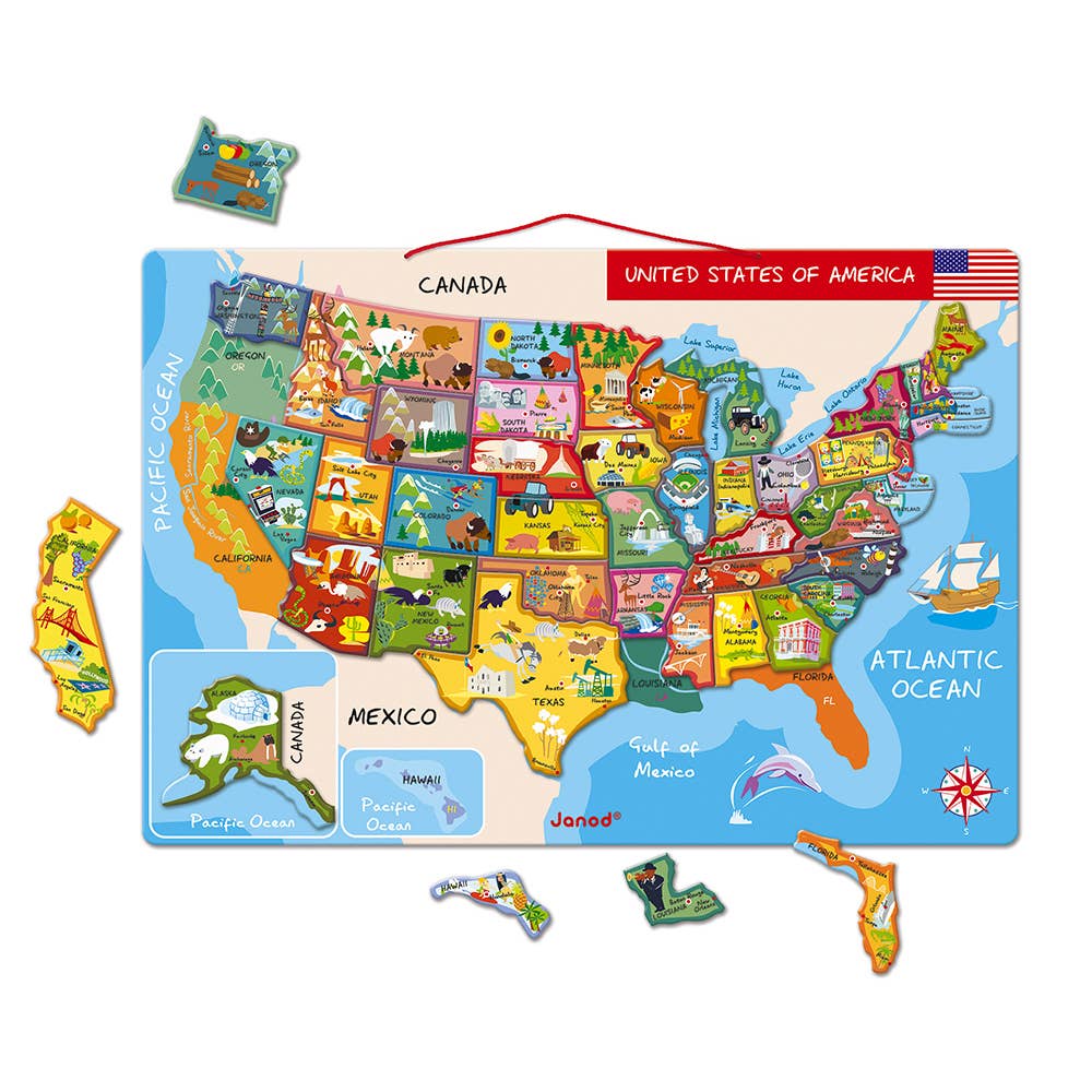 MAGNETIC USA MAP