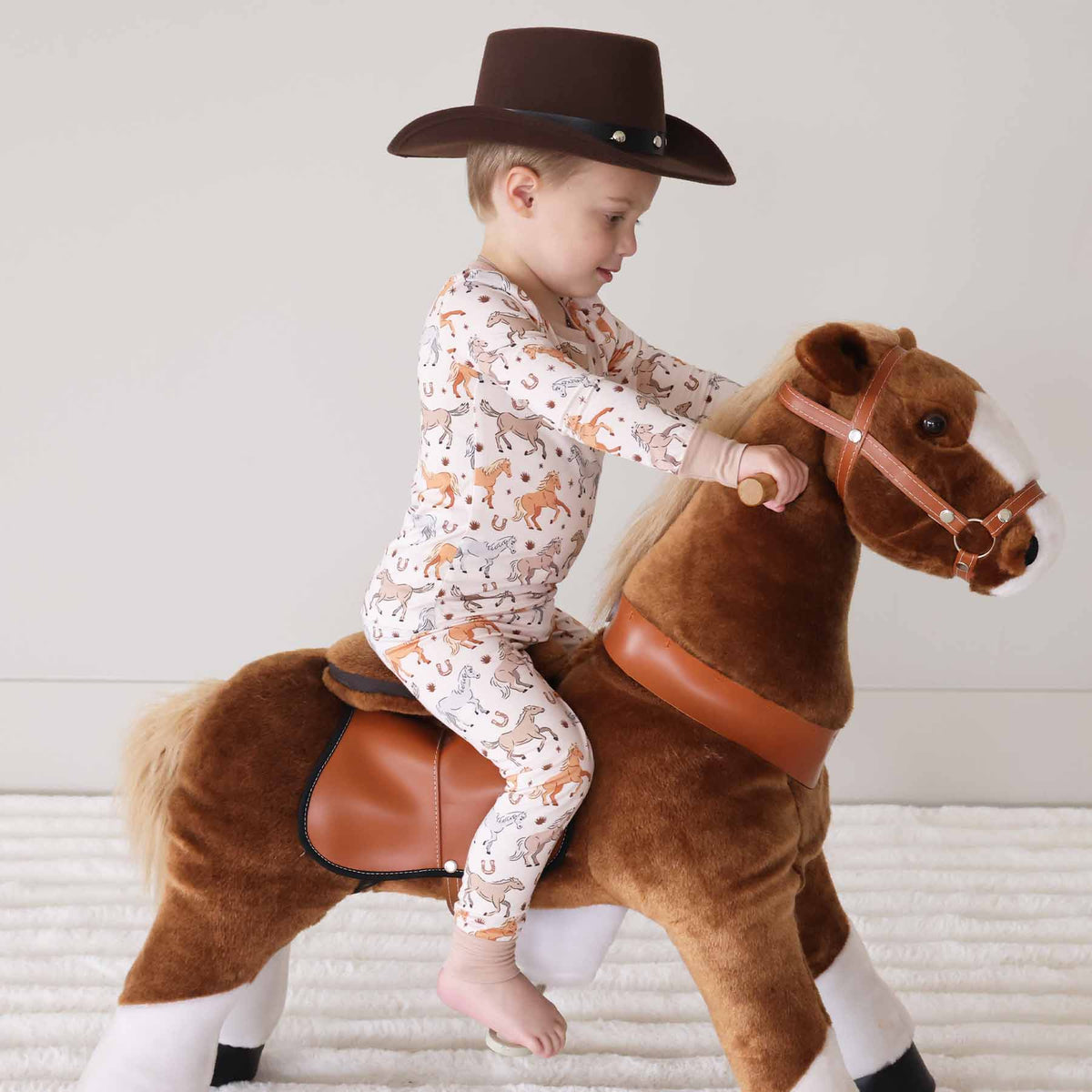 P's Ponies Two Piece Pajama Set