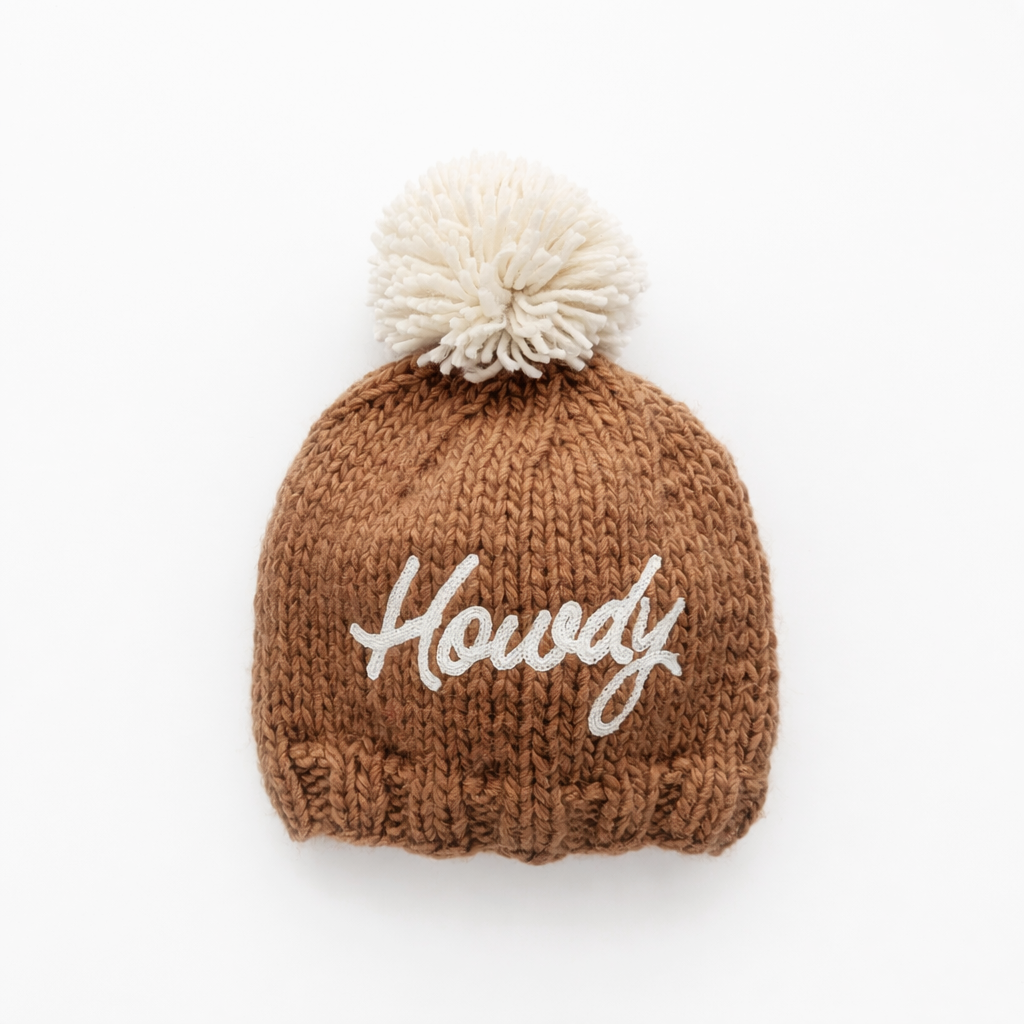 Howdy Beanie Hat Pecan
