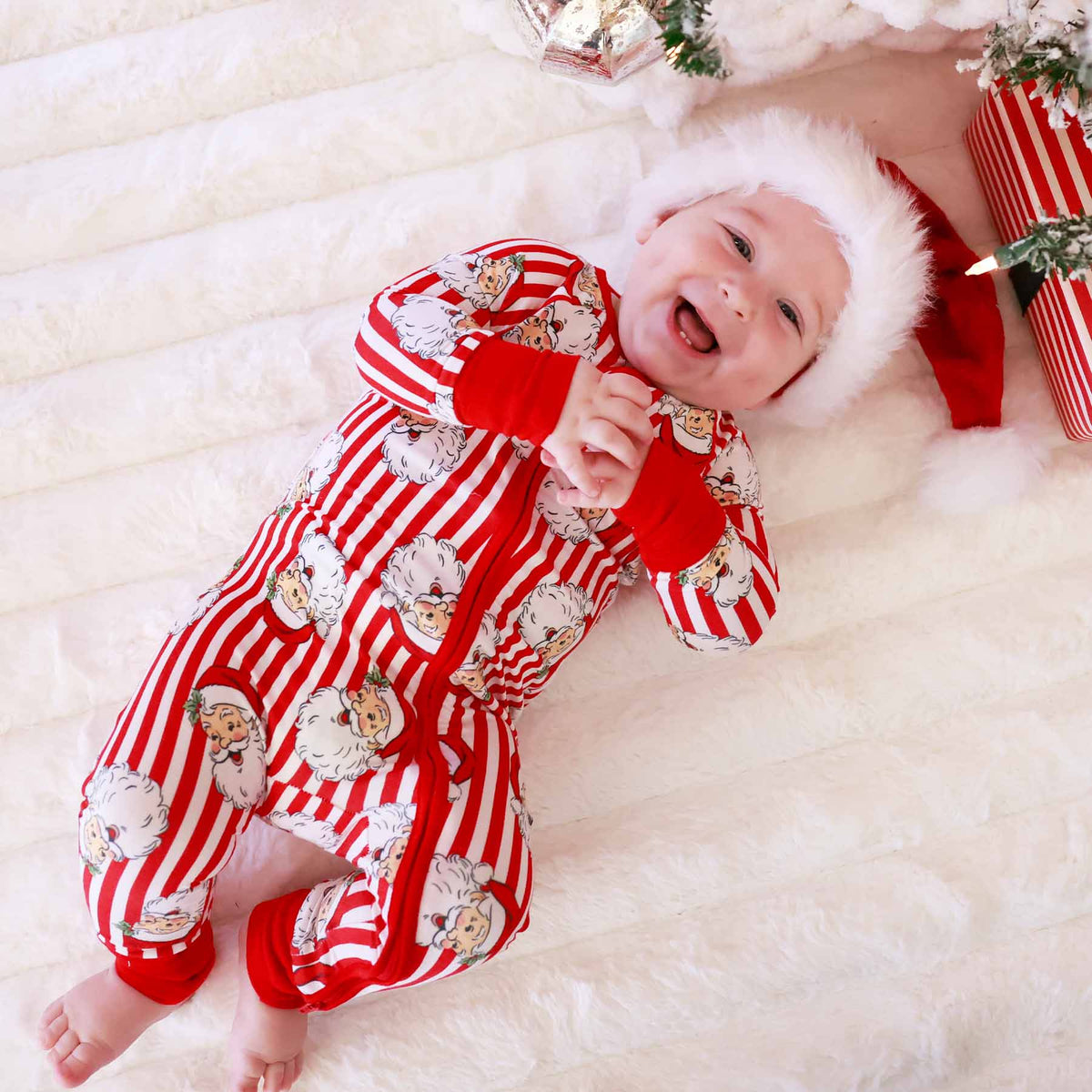 Santa Claus Lane Convertible Zip Romper