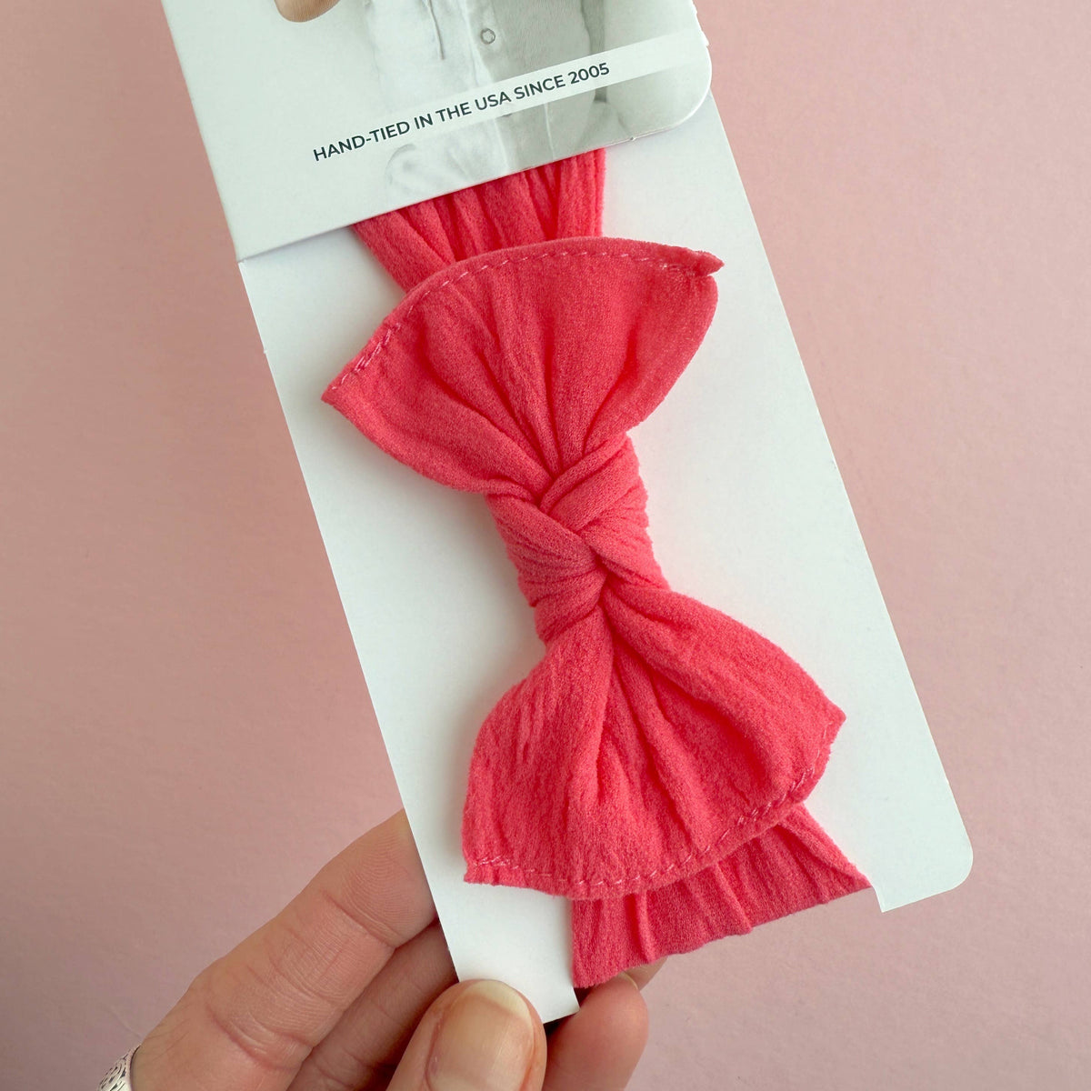 Baby Bling® Itty Bitty Knot small soft nylon bow headband 6 colors