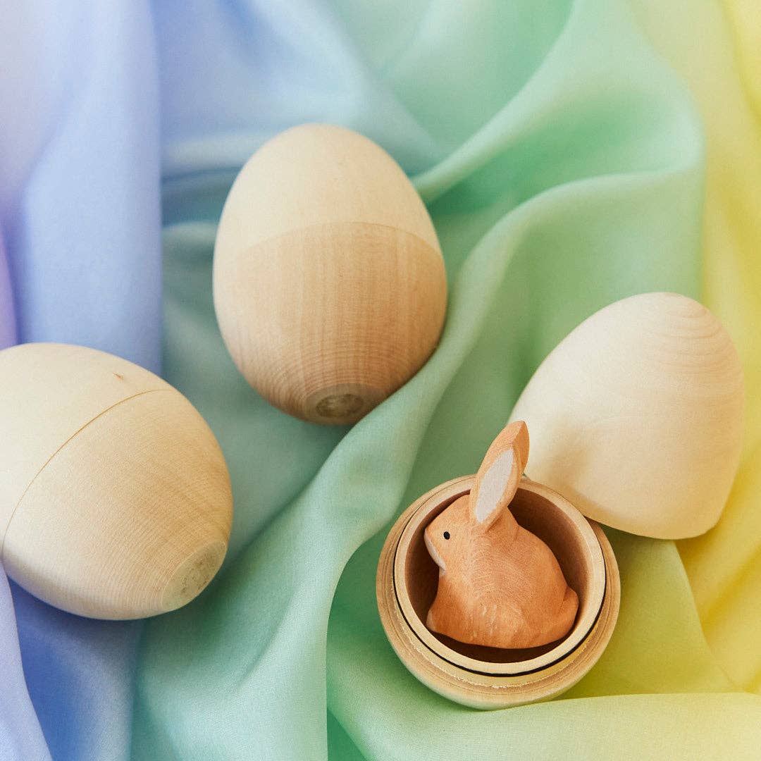 Set of 3 Wooden Eggs