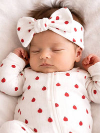 Ladybug / Organic Pointelle Bow