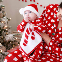 CuddleLane™ Luxe Lovey | Candy Cane