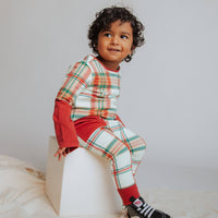 Rag Romper Holiday Plaid