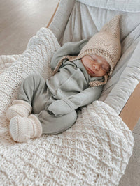 Seafoam | Organic Snap Footie