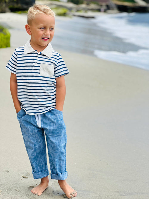 Bosun Reef Navy Heathered Pants