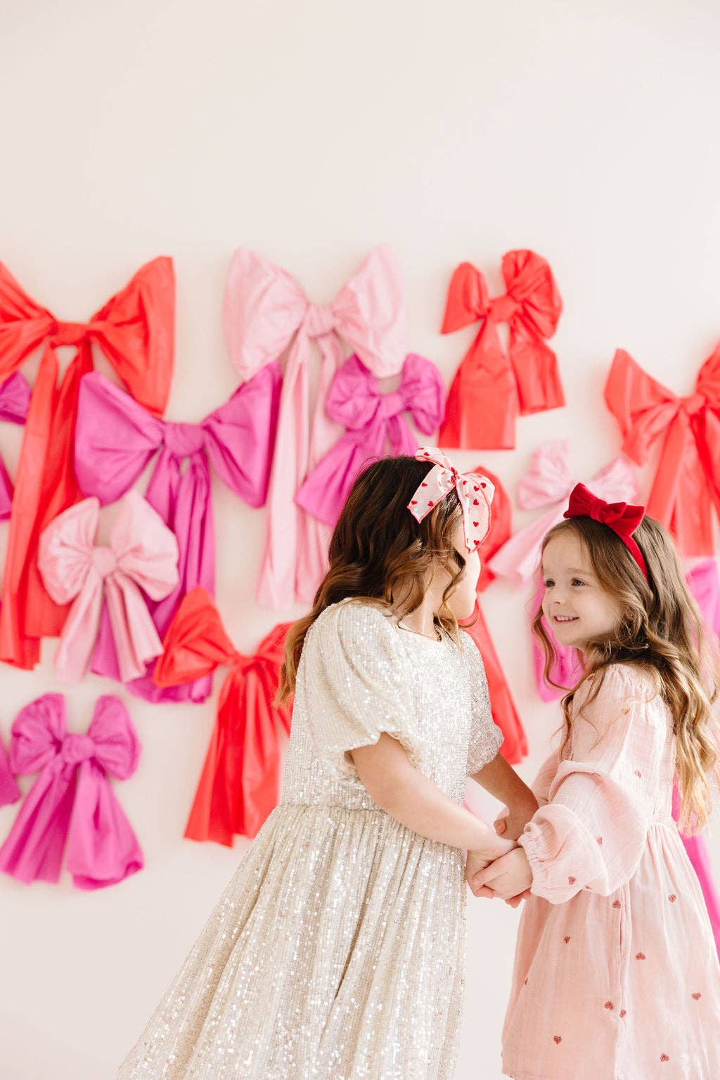 Red Heart Flocked Oversized Bow