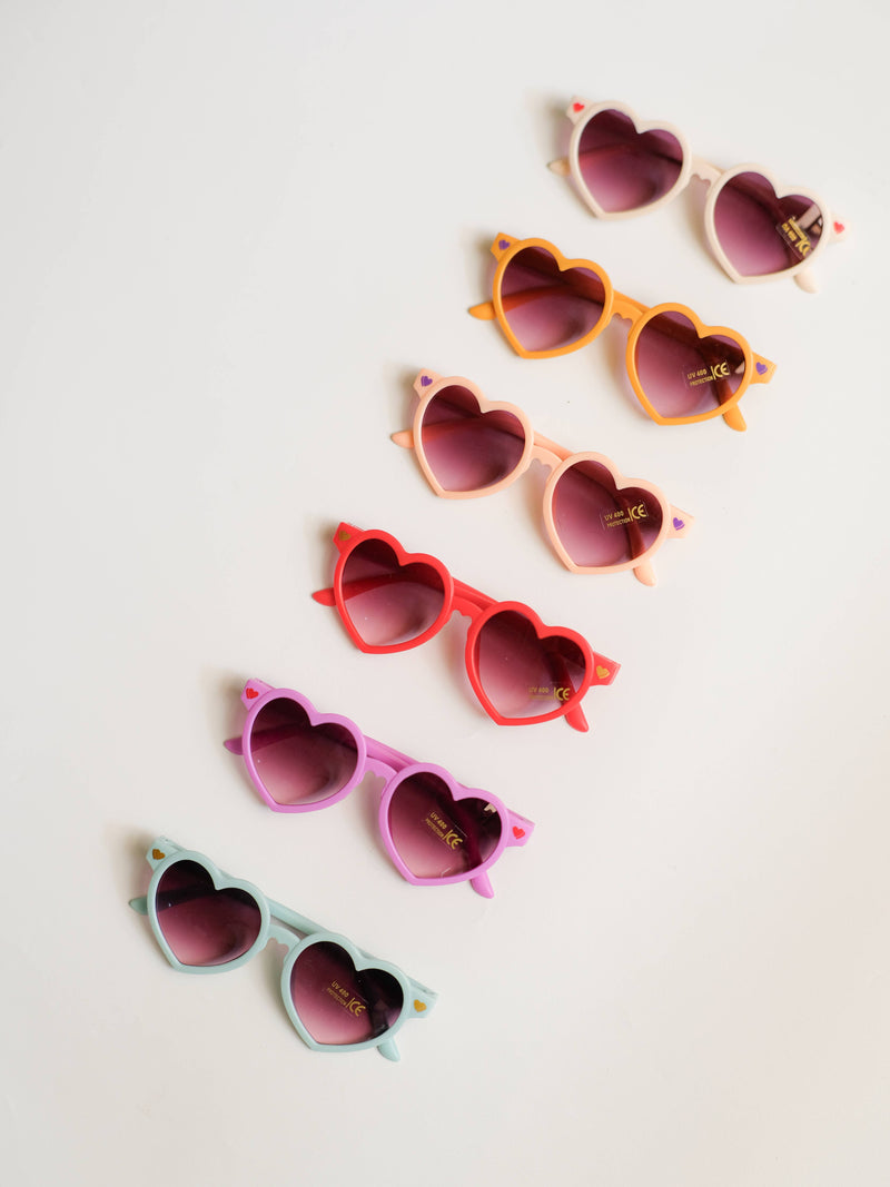 Love Heart Sunglasses Kids - UV400 protection