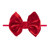 Baby Bling® Velvet FAB® Skinny soft headband with velvet bow