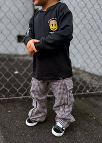 Plaid Flannel Cozy Cargos