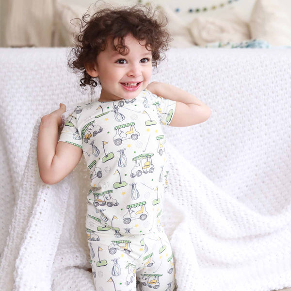 Country Club Cuties Two Piece Pajama Set | Blue