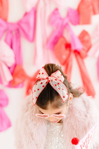 Red Heart Flocked Oversized Bow