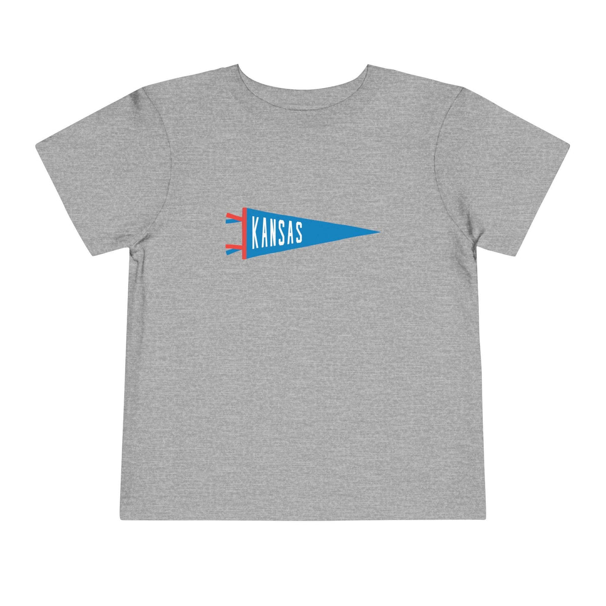 Kansas Pennant Toddler Tee - Kids State Pride Shirt