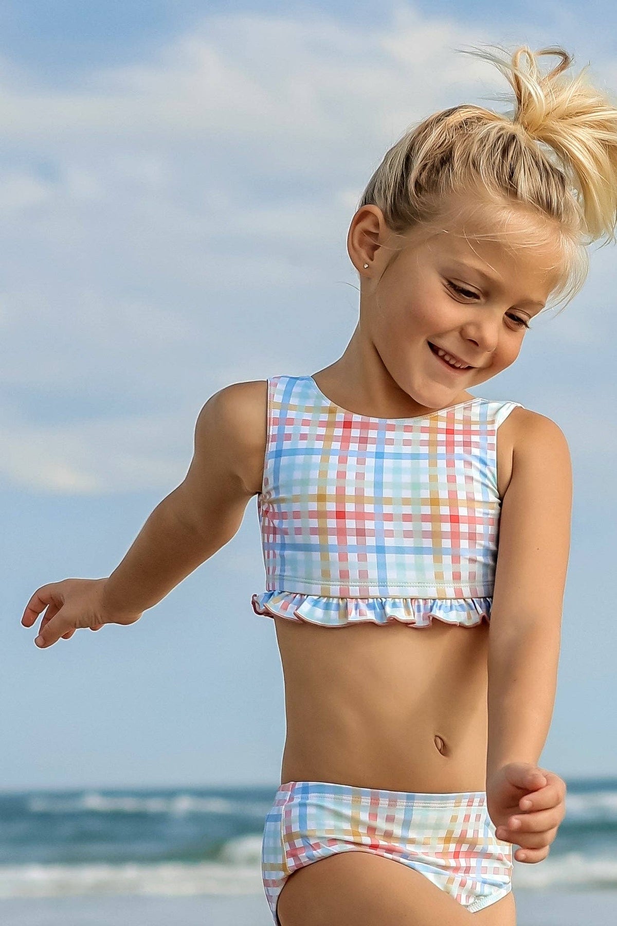 Scoopback Set (plaid)