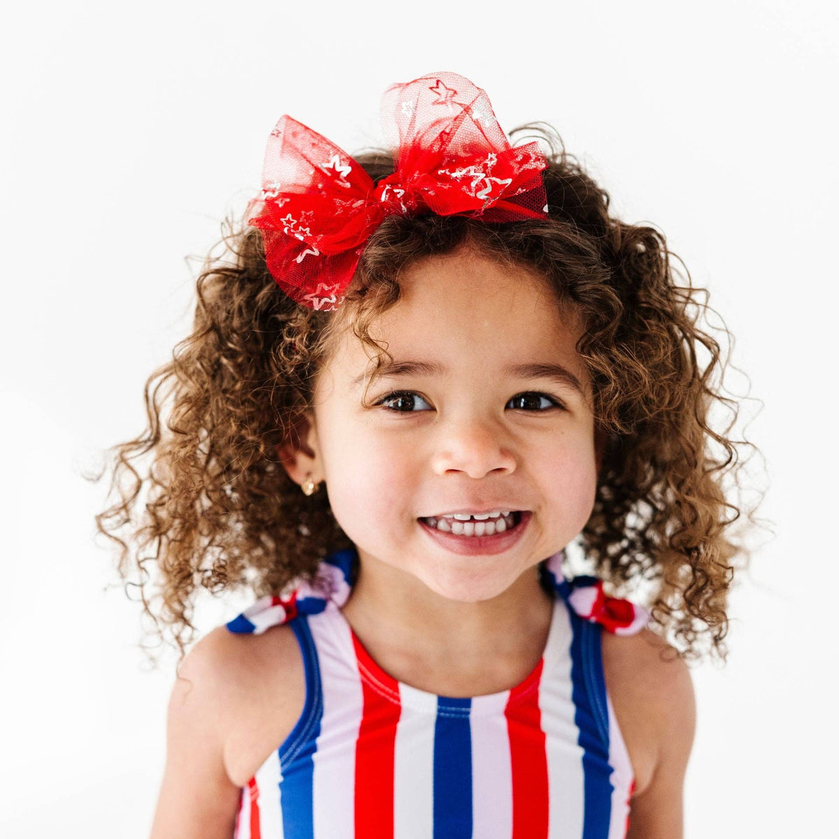 TULLE FAB® Skinny Bow: cherry foil star