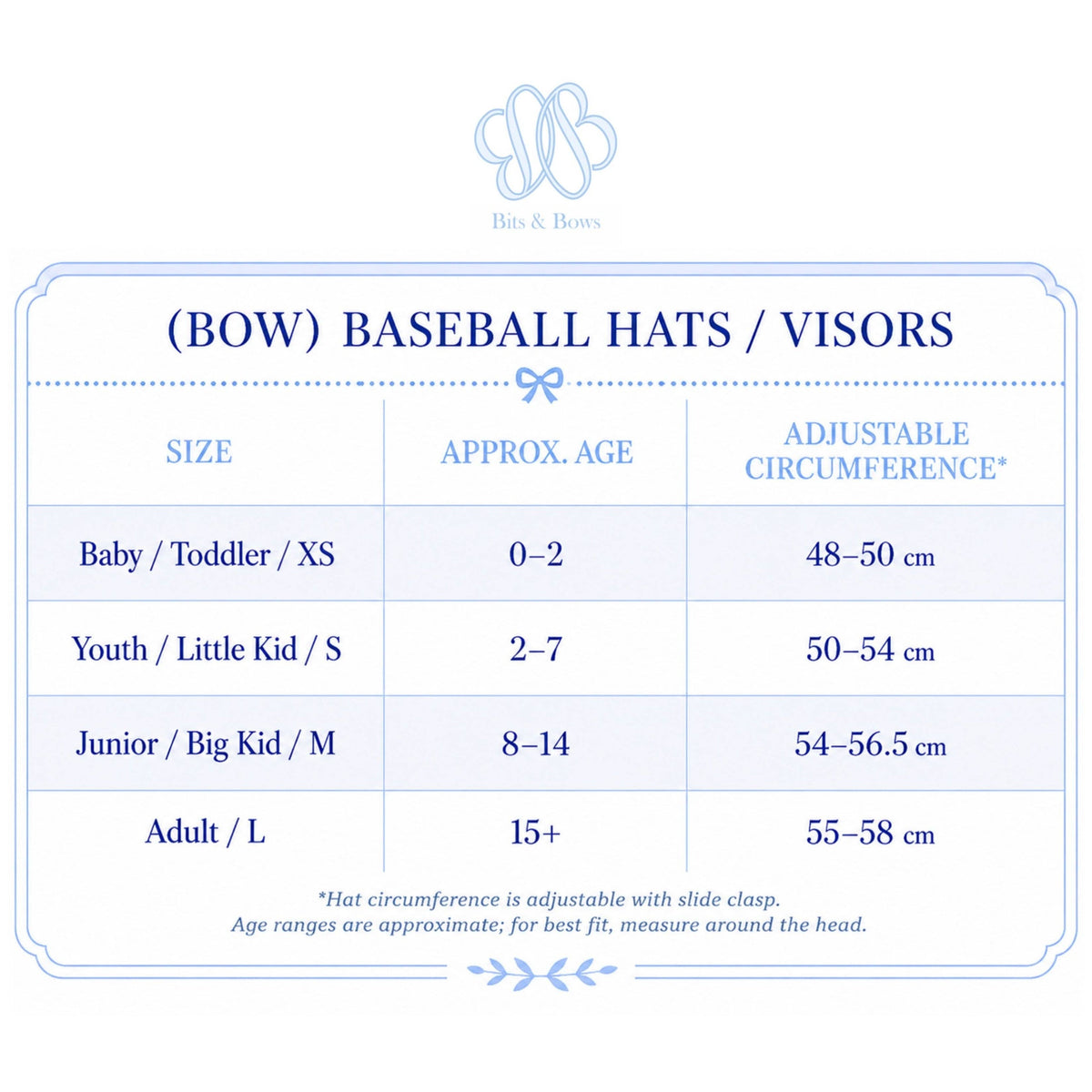 Horse Bow Baseball Hat