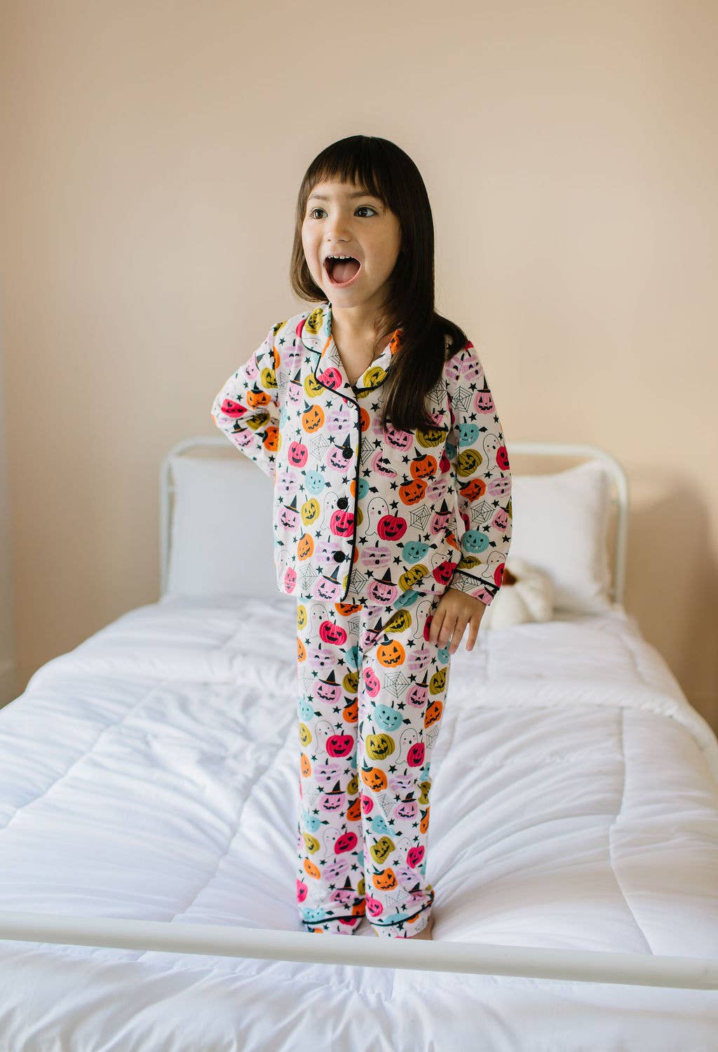 2 piece Button Up Pj Set IN Boo Crew
