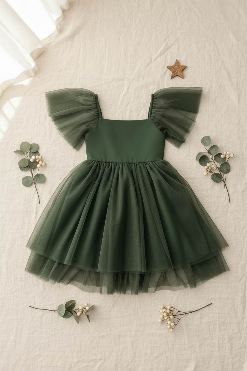 Fawn Dress (forest tulle)