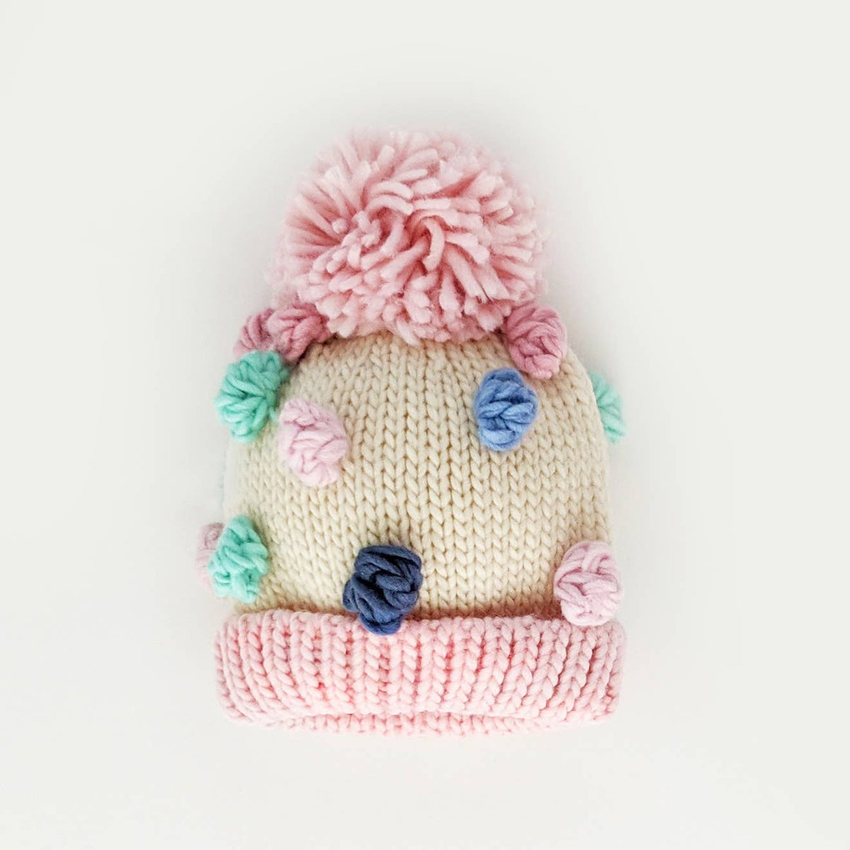 Pastel Popcorn Beanie Hat