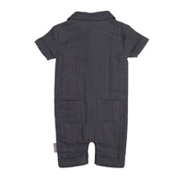 Chia Seed | Organic Muslin S/Sleeve Coverall