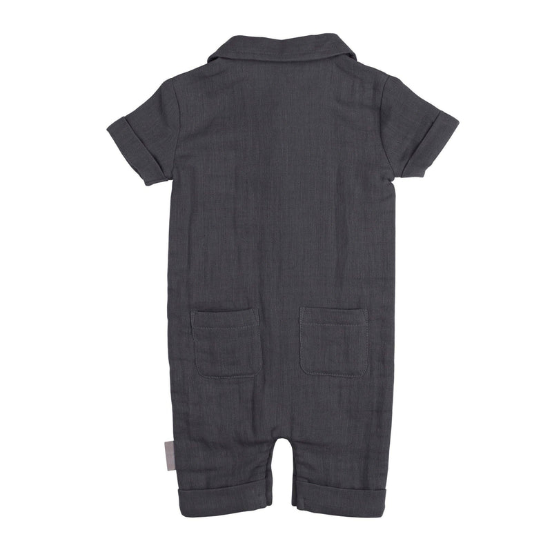 Chia Seed | Organic Muslin S/Sleeve Coverall