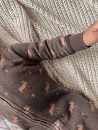 Bark Moose | Organic Cozy Zipper Footie