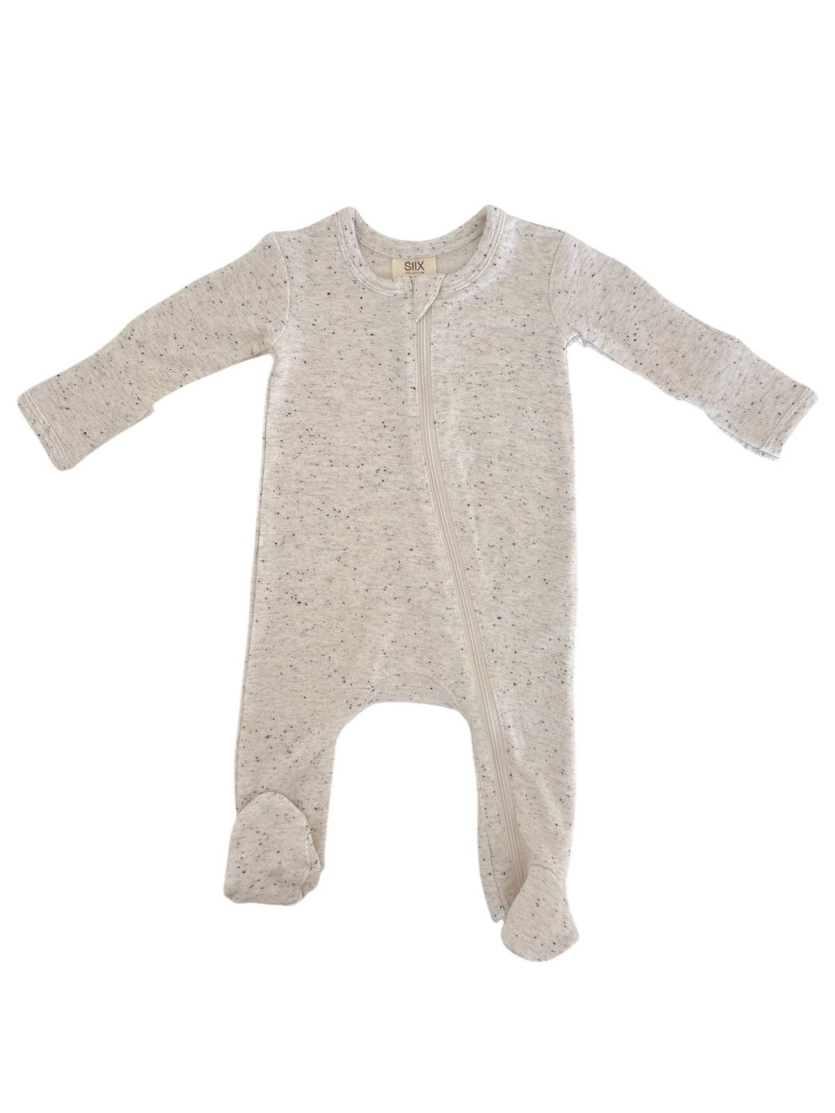 Dove Speckle / 2-Way Zip Footie