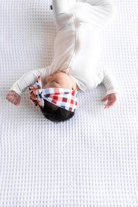 Printed Deb Bow - summertime check
