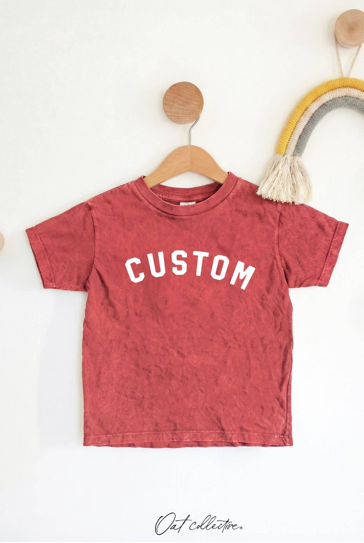 On Fridays We Wear Red Toddler Washed Graphic Top