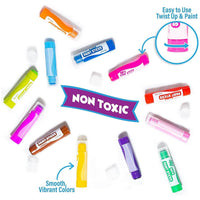 Tub Works® Bath Paint Sticks™ Bath Toy, 12 Count