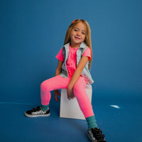 Washed Neon Pink Romper