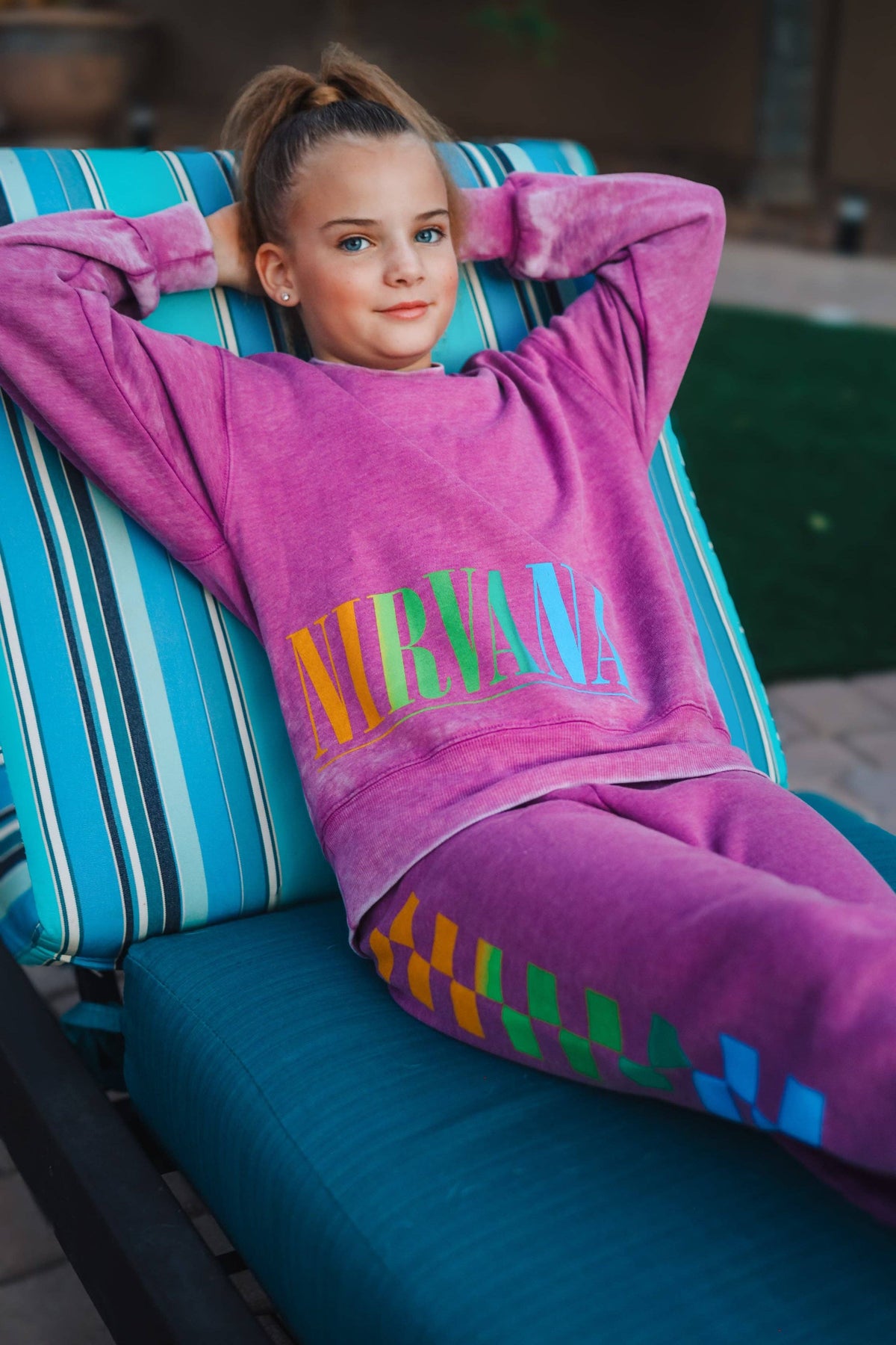 Nirvana Purple Nevermind Crewneck