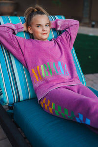 Nirvana Purple Nevermind Crewneck