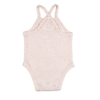 Cotton Candy | Organic Pointelle Criss-Cross Bodysuit