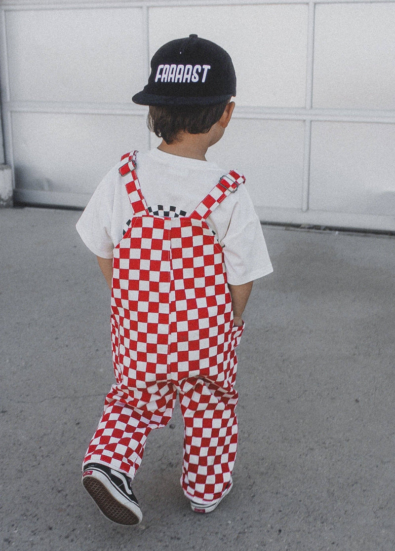 Red Checkered Overalls