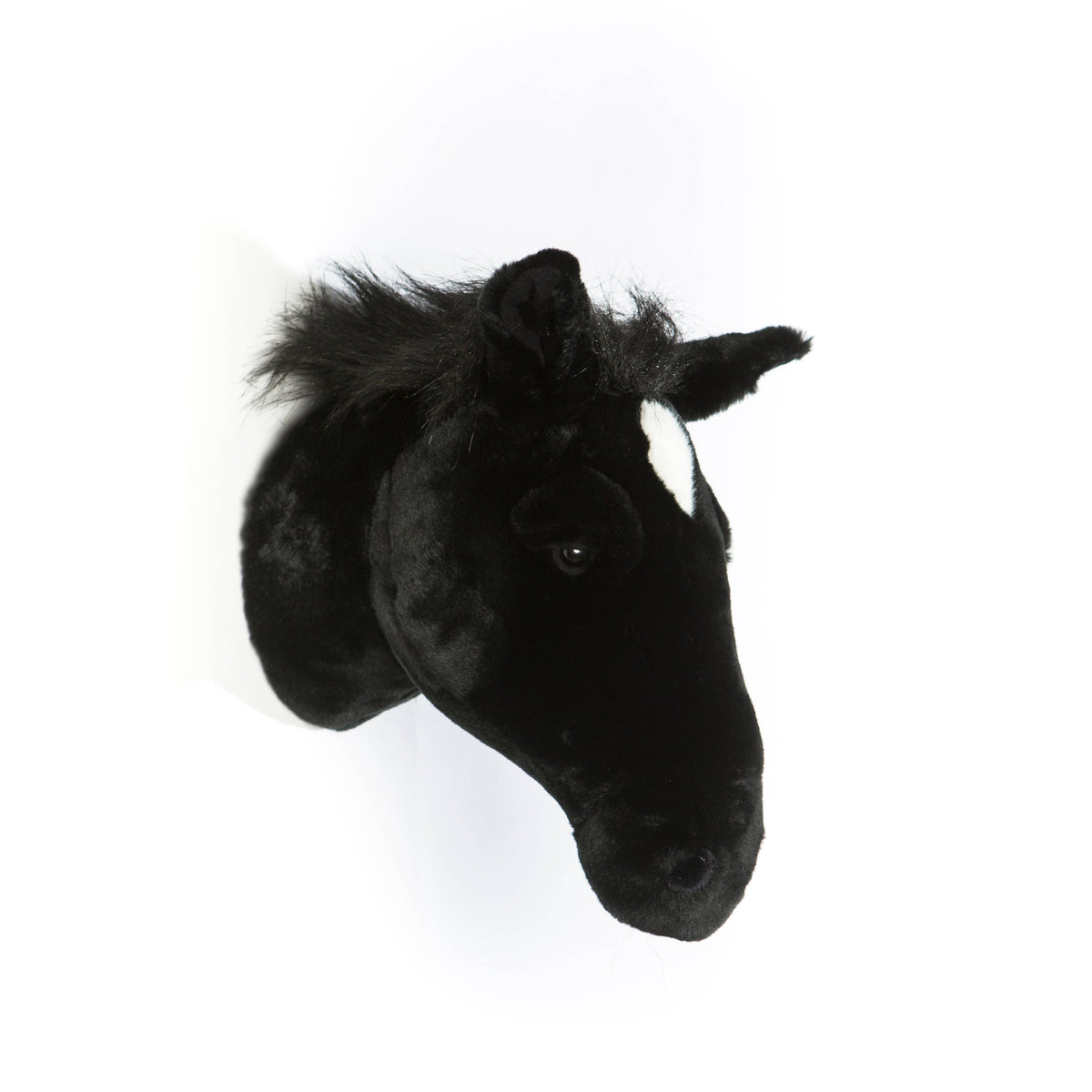 Peter the Black Horse Wall Mount Stuffed Animal Head