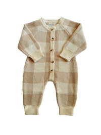 Gingham Knit Jumpsuit