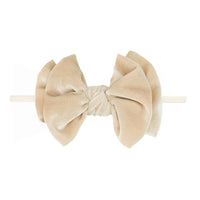 Baby Bling® Velvet FAB® Skinny soft headband with velvet bow