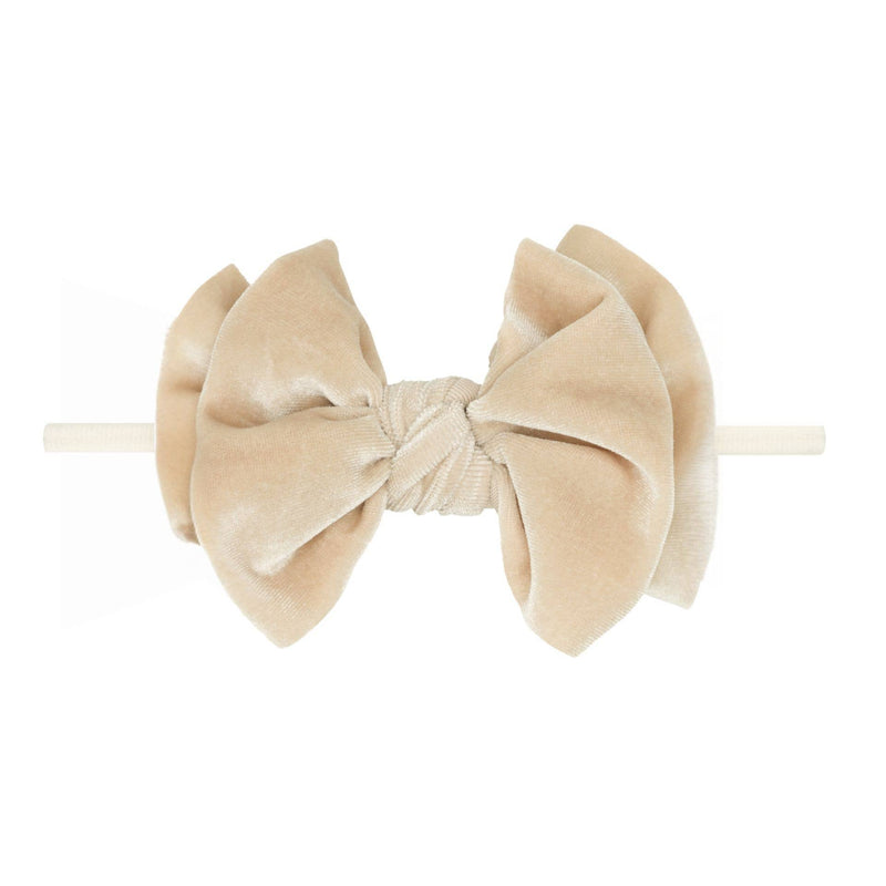 Baby Bling® Velvet FAB® Skinny soft headband with velvet bow
