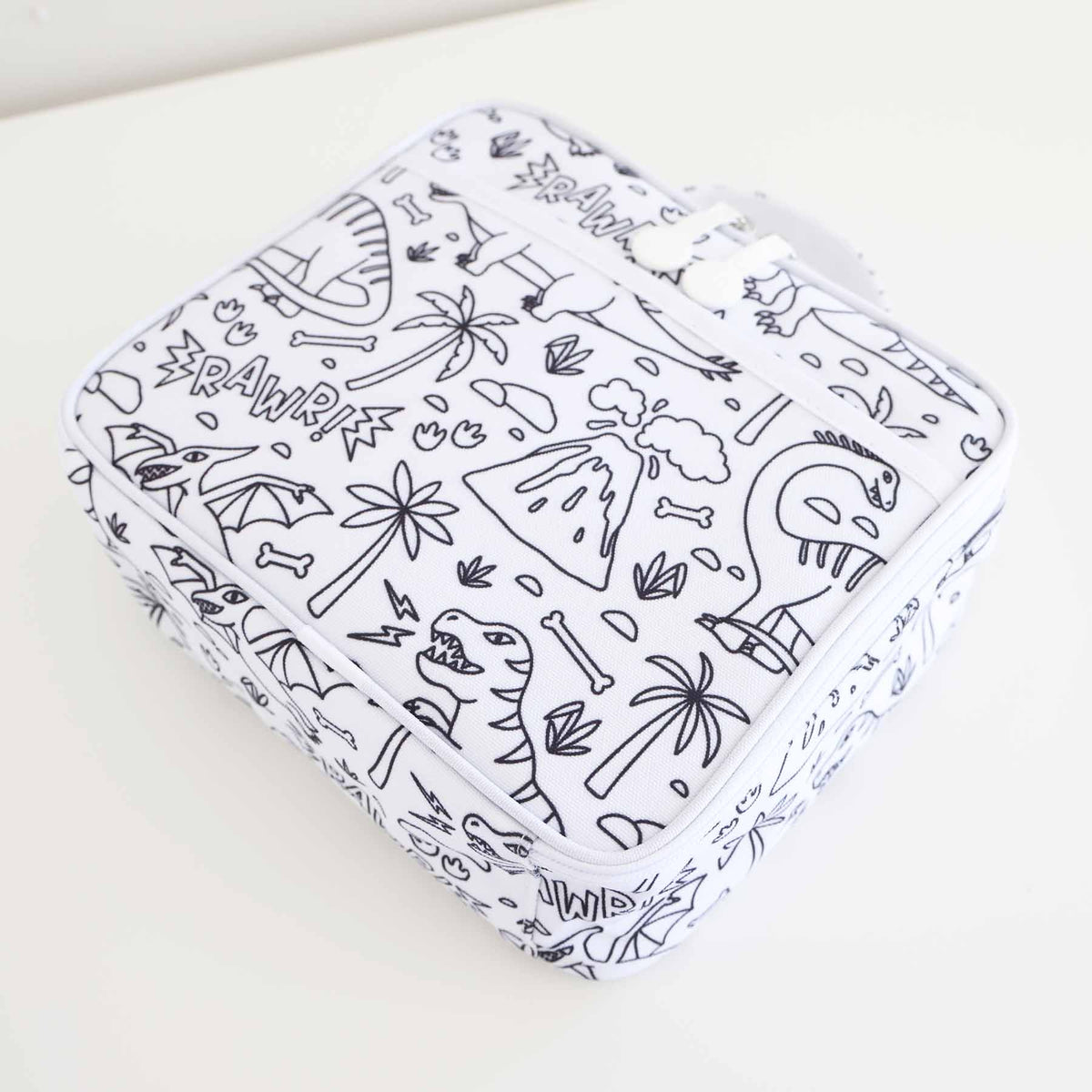 Colorable Lunchbox Jurassic Playground