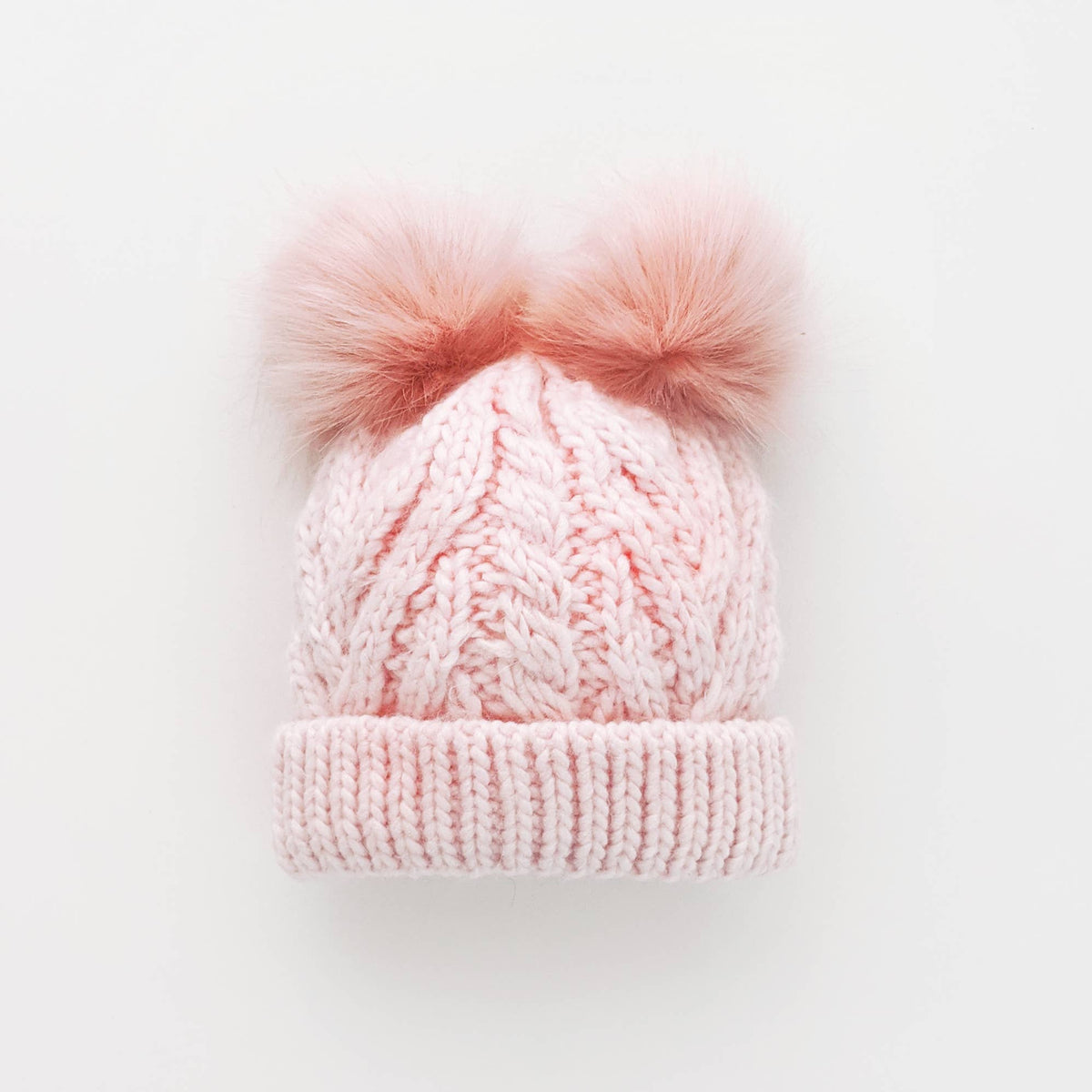 Blush Pink Fluffer Beanie