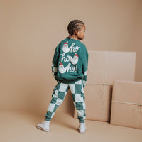 Relaxed Fit Joggers - Ho Ho Ho Green Check