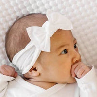Baby Bling® Itty Bitty Knot small soft nylon bow headband 6 colors
