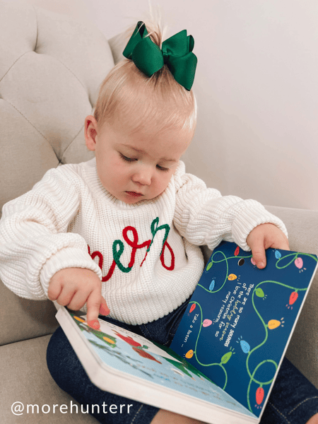 Merry Chainstitch Toddler Sweater