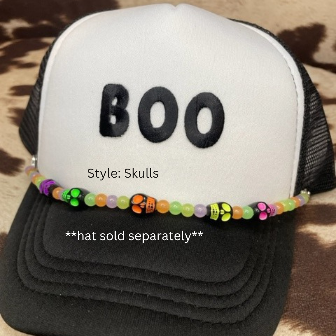 Halloween Themed Little K & Co Hat Shop Trucker Hat Chains